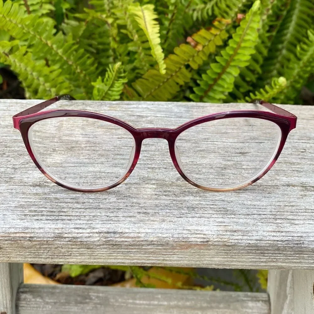 Morel Nomad Women's 40043S Eyeglasses Tortoise/Fuchia. EUC 50-17-140 Lightweight
